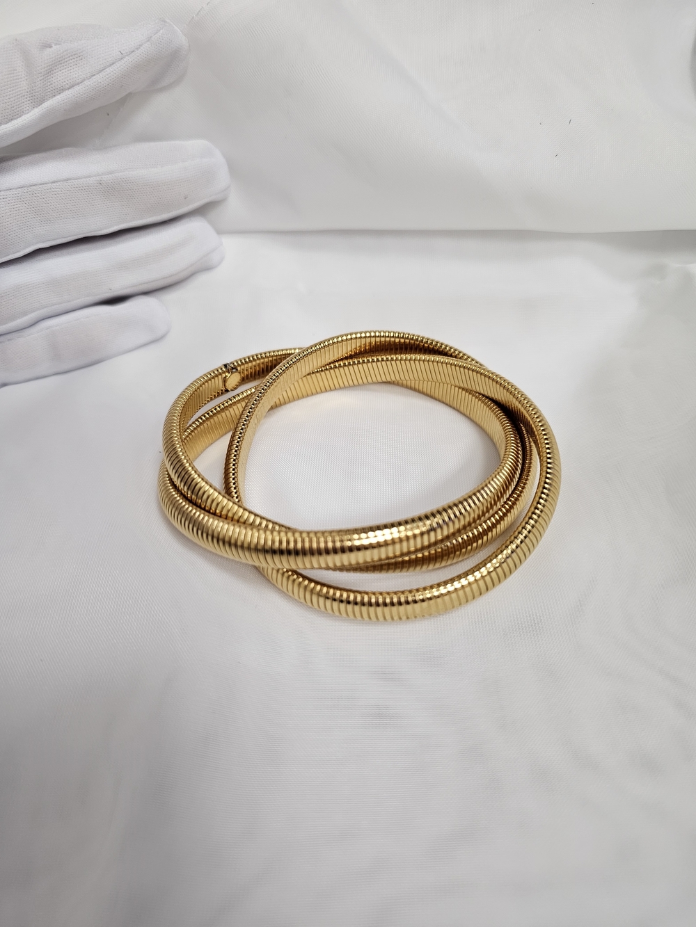 Gold Coil Multi-Wrap Bracelet for Women